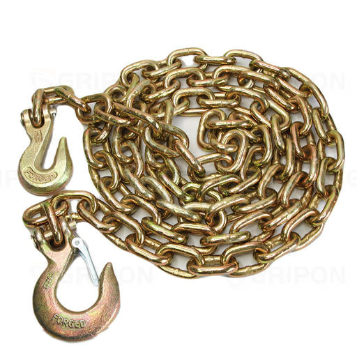 3/8" x 10 Foot G70 Binder Chain with Hooks