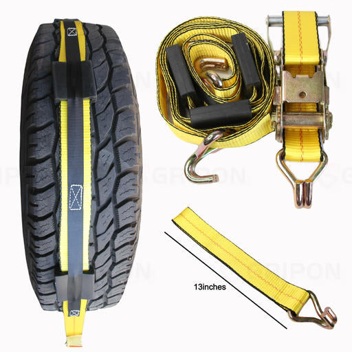 2inch x 10ft Car Carrier Over Tire Car Hauler Strap