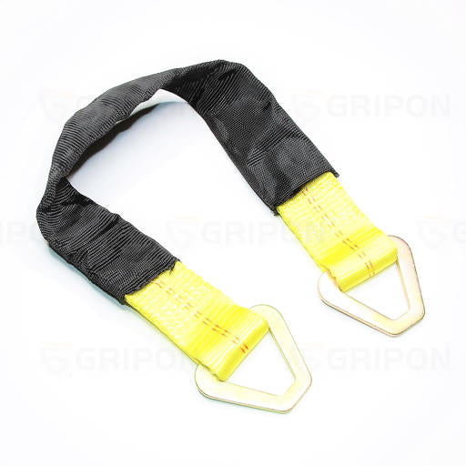 24inch Axle Straps Tie Down with Protective Sleeve and Delta Ring