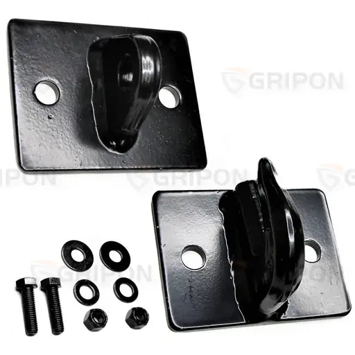 Grab Hook with Clevis Backer Mount (Full Black)