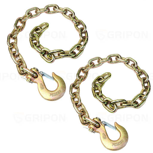 35-Inch Grade 70 Trailer Safety Chain with Clevis Snap Hook — GriponHardware