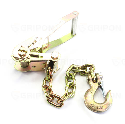 2inch Ratchet with 5/16 Chain and Clevis Slip Hook — GriponHardware