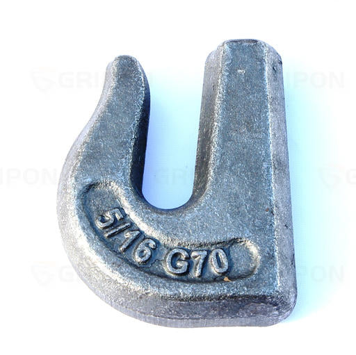 5/16" WeldOn Clevis Grab Chain Hook Grade 70 — GriponHardware